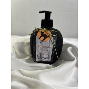 Pumpkin Spice Scented Refillable Hand Soap 16.9‎ Fl Oz Halloween Black Sparkle